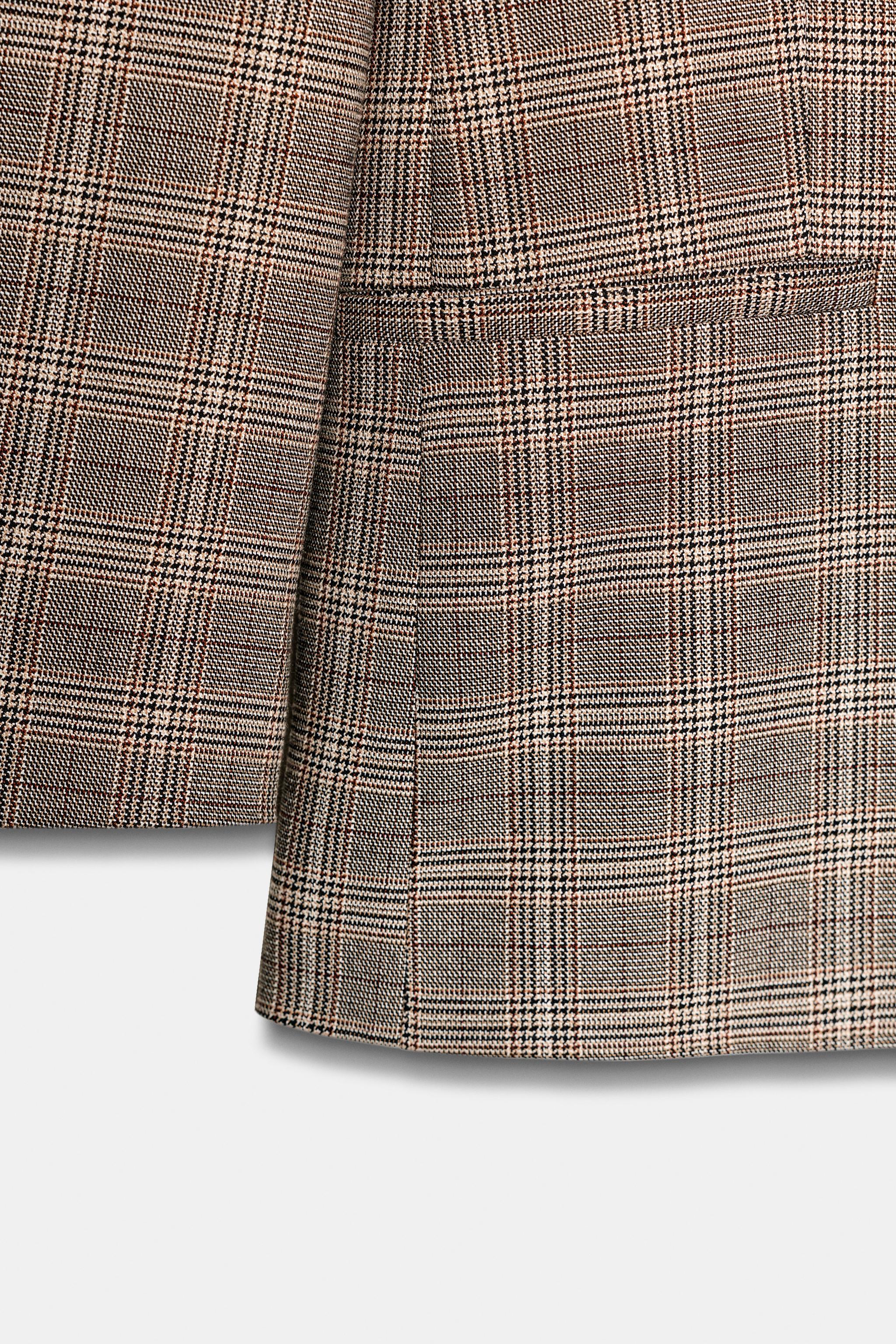 OVERSIZED PLAID BLAZER